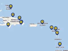 Mapa plavby
